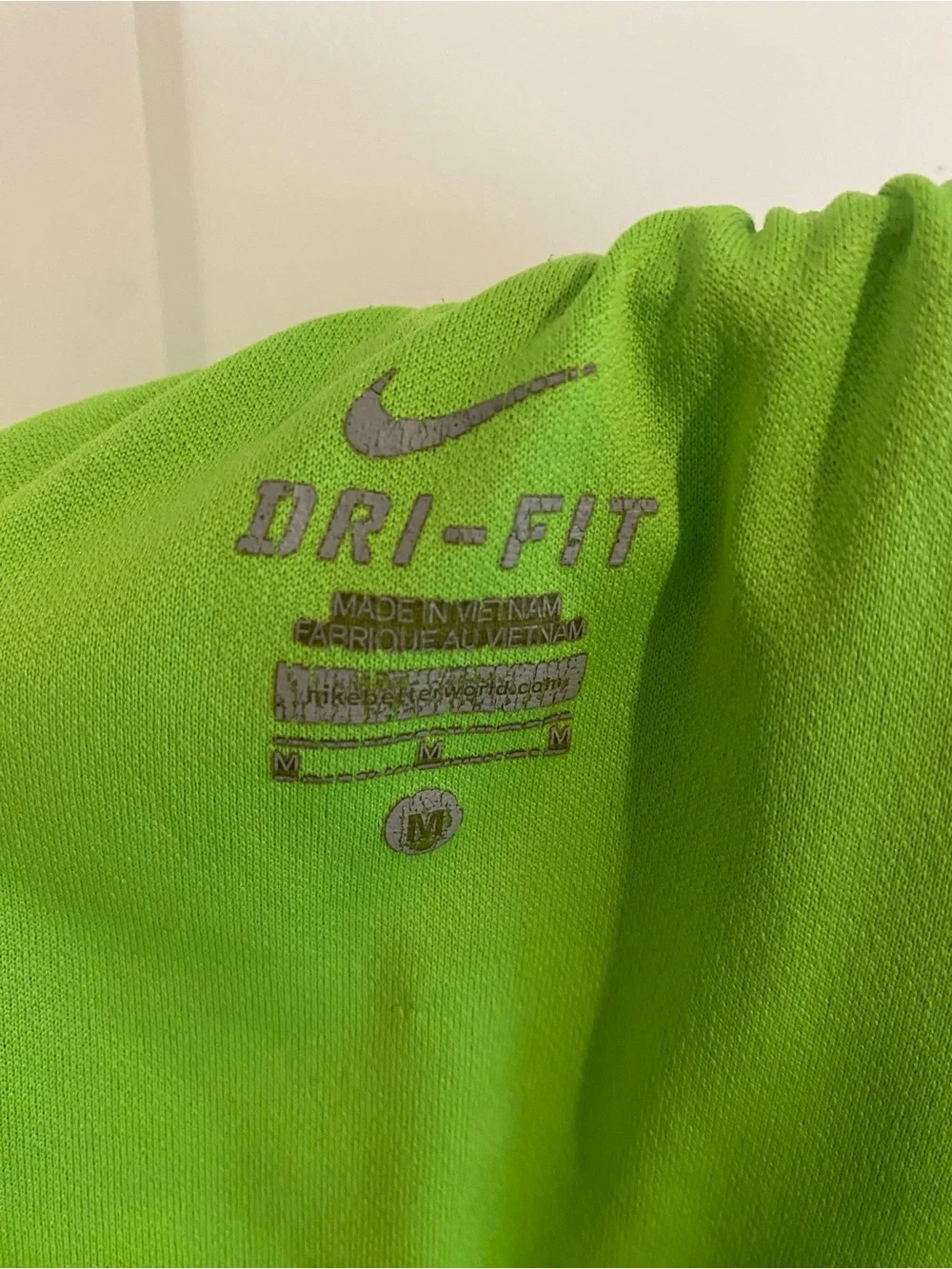 Nike Women's lime Green Athletic Running Shorts with Black Trim